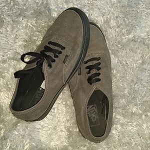 Grey and black vans